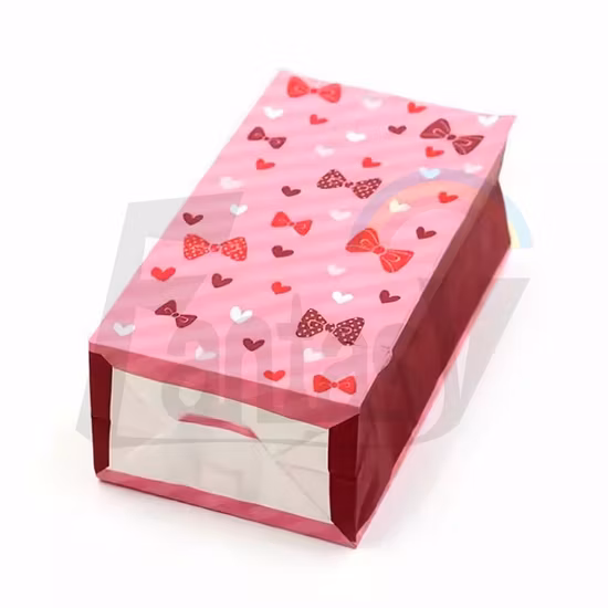 Embalagem reciclada de saco de papel personalizado para compras