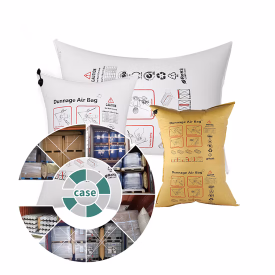 AAR Aprovado Leve 1 Recipiente Almofada de Papel Kraft Travesseiro Saco de Dunnage de Ar com Válvula Mega Flow